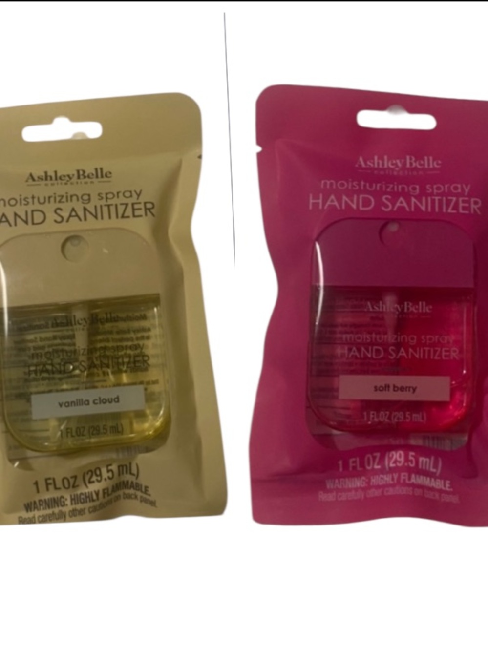 Hand Sanitizer Duo! Soft Berry & vanilla cloud.